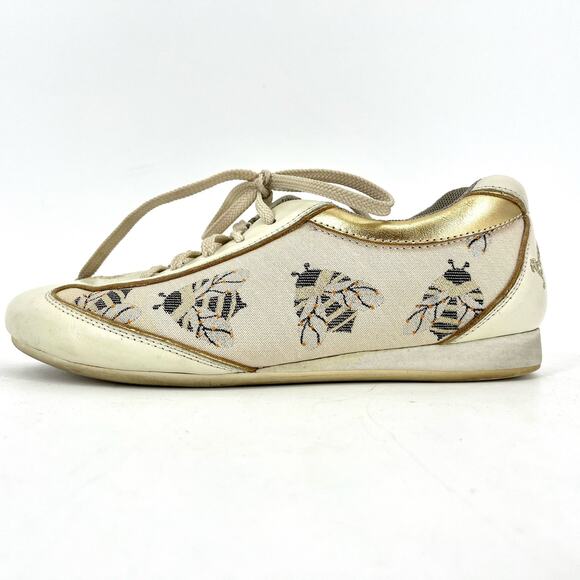 Bandolinos women’s cream leather and fabric lace up Bee sneaker shoes EU35 /US5 - Picture 1 of 7